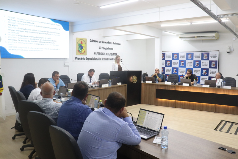 Legislativo Penhense aprova projeto, duas moções e rejeita parecer da CCJ