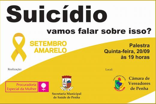 Procuradoria da Mulher realiza palestra de prevenção ao suicídio