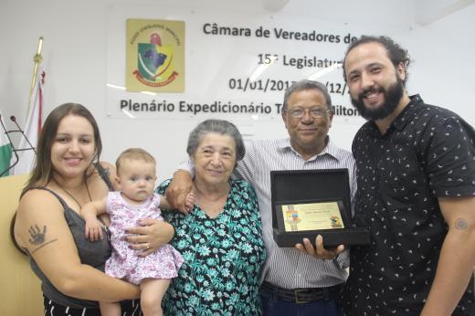 Seu Baiano recebe título de Cidadão Honorário de Penha