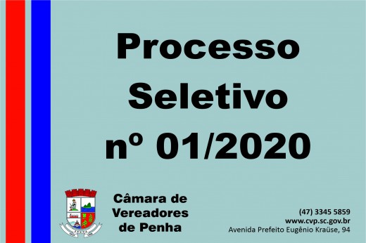 Câmara de Vereadores de Penha abre processo seletivo