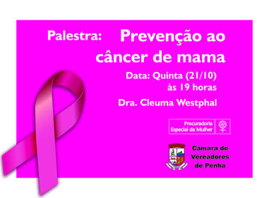 Procuradoria da Mulher promove palestra sobre prevenção do câncer de mama