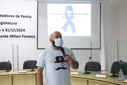 Saúde do homem foi tema de palestra na Câmara de Penha