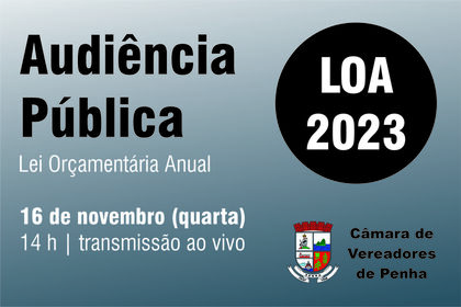 Comissão de Finanças e Orçamento analisa a LOA 2023