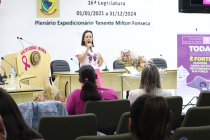 Procuradoria da Mulher promove palestra sobre a campanha Outubro Rosa