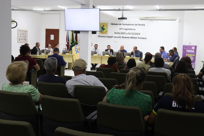 Legislativo penhense aprova três projetos de lei e uma moção de aplausos