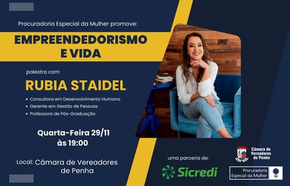 Procuradoria da Mulher realiza palestra sobre empreendedorismo