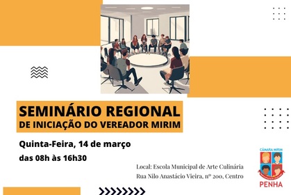 Penha sedia seminário regional de vereadores mirins