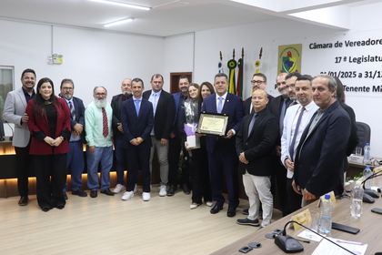 Deputado Estadual recebe título de Cidadão Honorário de Penha