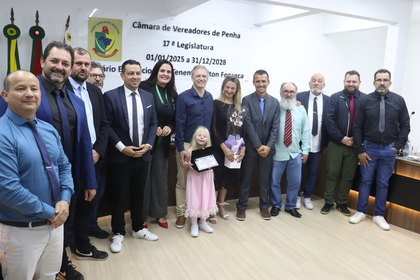Câmara de Penha aprova dois projetos e uma moção de aplausos