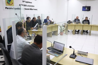 Reunião ordinária da Câmara de Penha