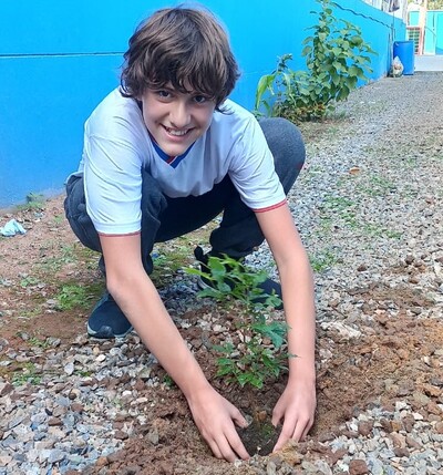 Ação realizada nas escolas de Penha