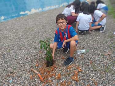 Ação realizada nas escolas de Penha