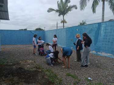 Ação realizada nas escolas de Penha