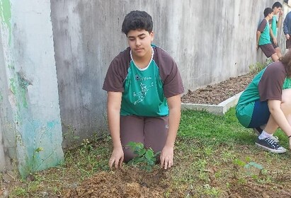 Ação realizada nas escolas de Penha